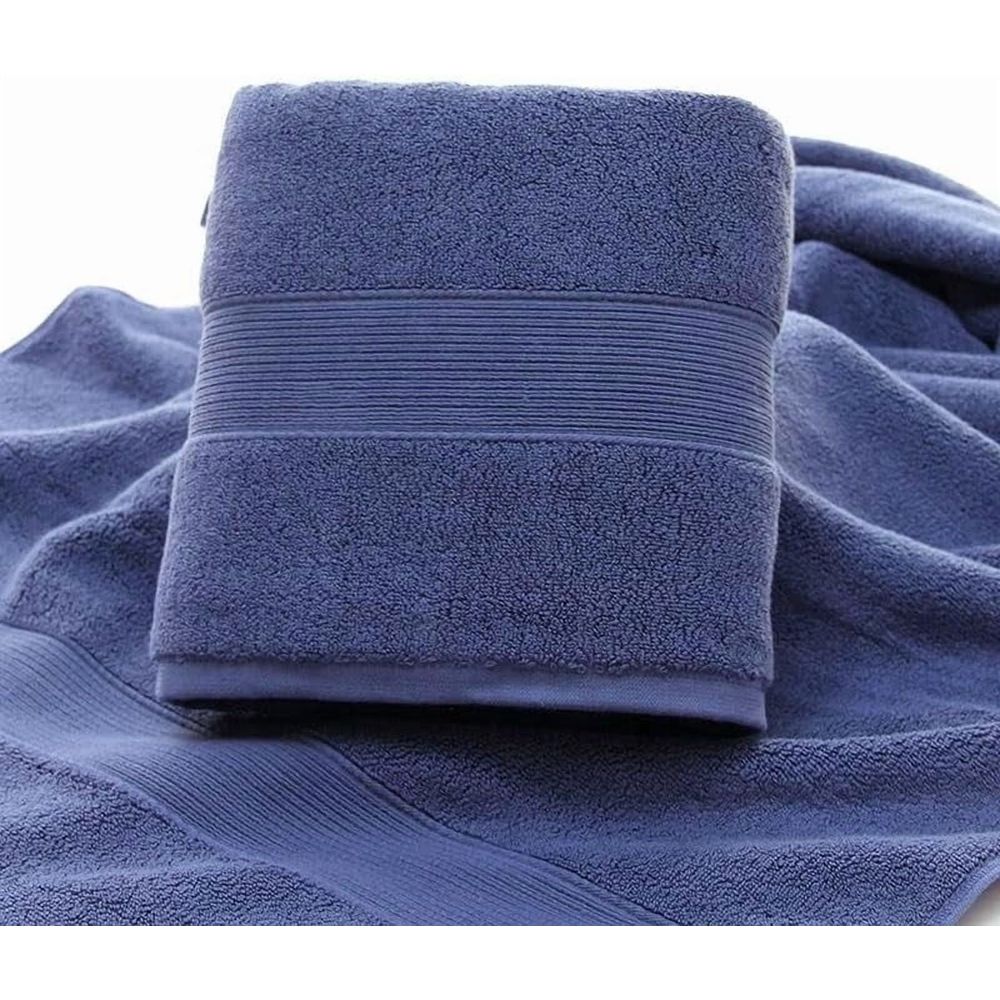 2026 New Luxury Bath Towels, Egyptian Cotton Bath Towels, Luxury Large Towel, Ultra Soft Absorbent Quick Dry Premium Hotel Bathroom Towels for Home, Spa, and Gym (1 Pc, Blue)