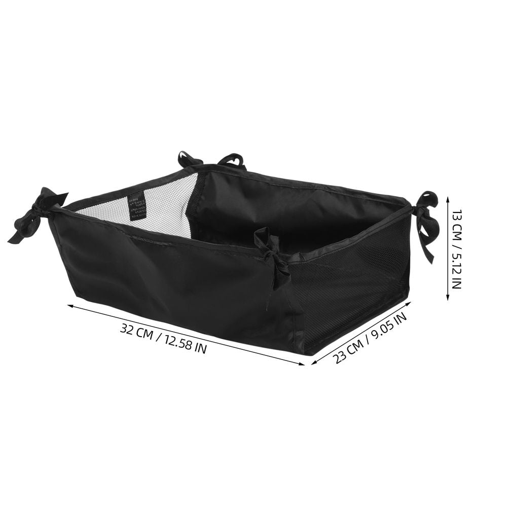 Black Stroller Storage Organizer Bag for Pushchair - Spacious Underseat Carrying Bag, 1 Set