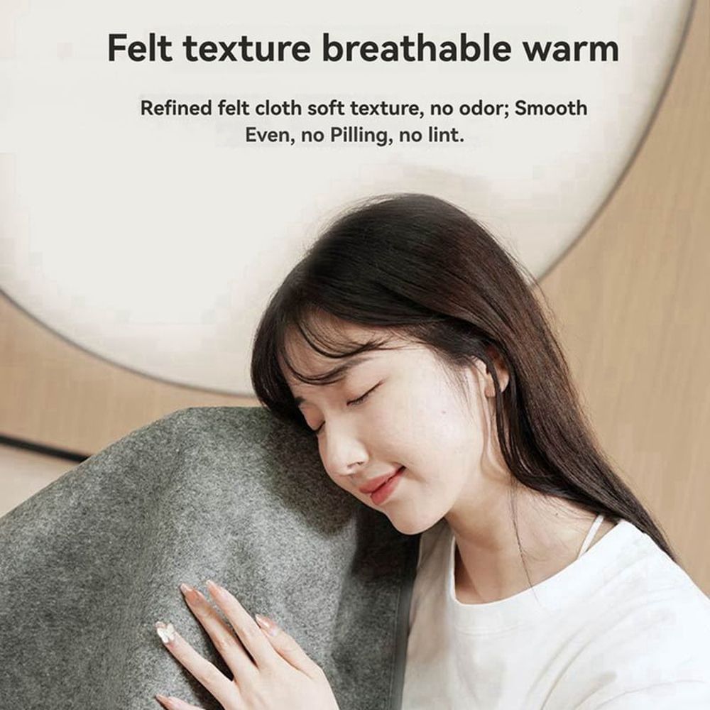 2X USB Electric Heating Pad 60x50cm 5V Heated Blanket Mat with Thermostat Insulation Warm Cushion for Outdoor Use