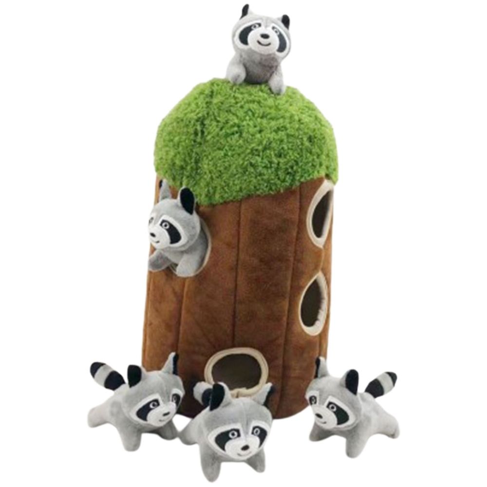 6Pcs/set Interactive Squeaky Hide & Seek Activity Plush Soft Dog Toy Stuffing Burrow Optional Animal