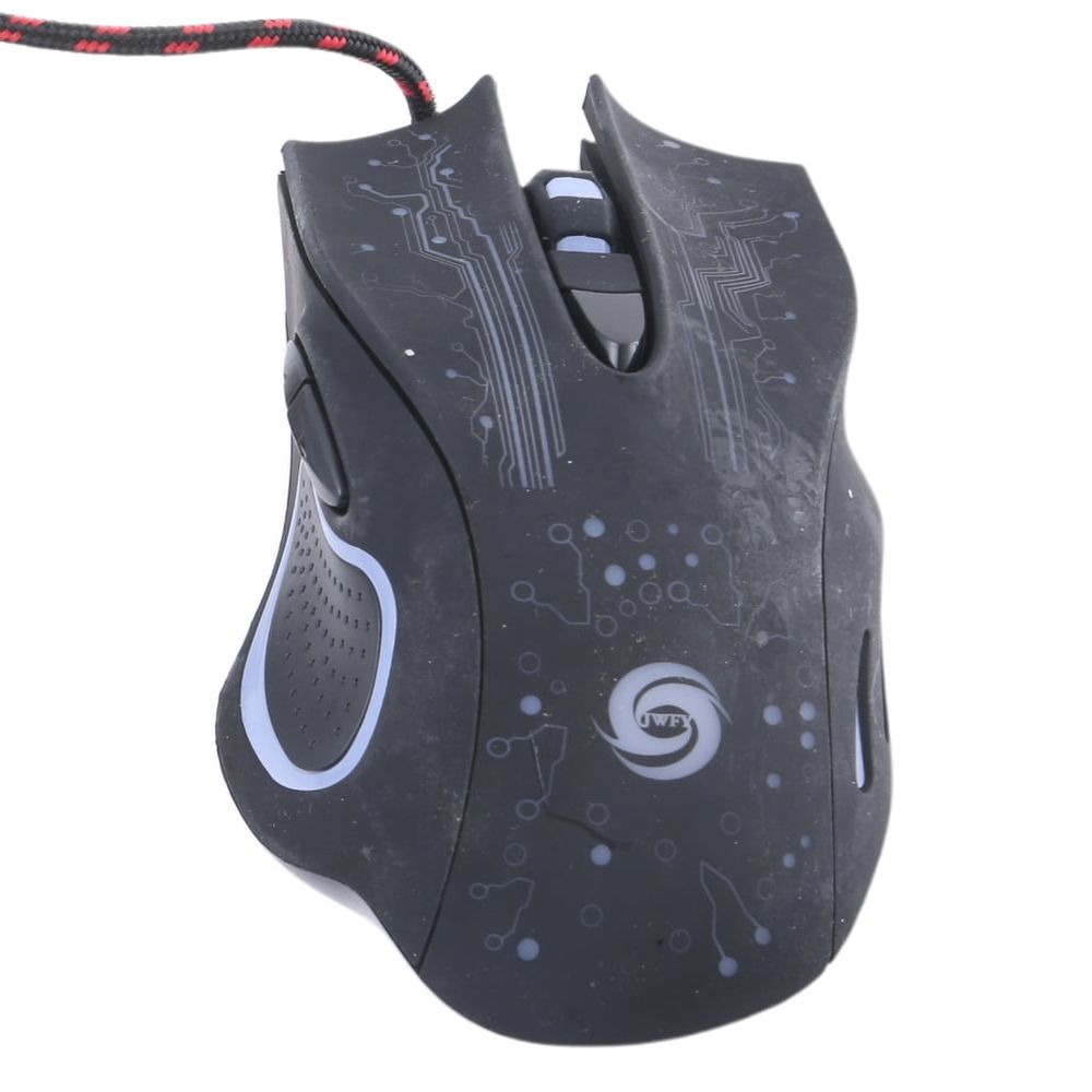 Gamer Gaming Mouse 3200DPI Adjustable Optical LED Computer Mice USB Cable Ergonomics Design Mause