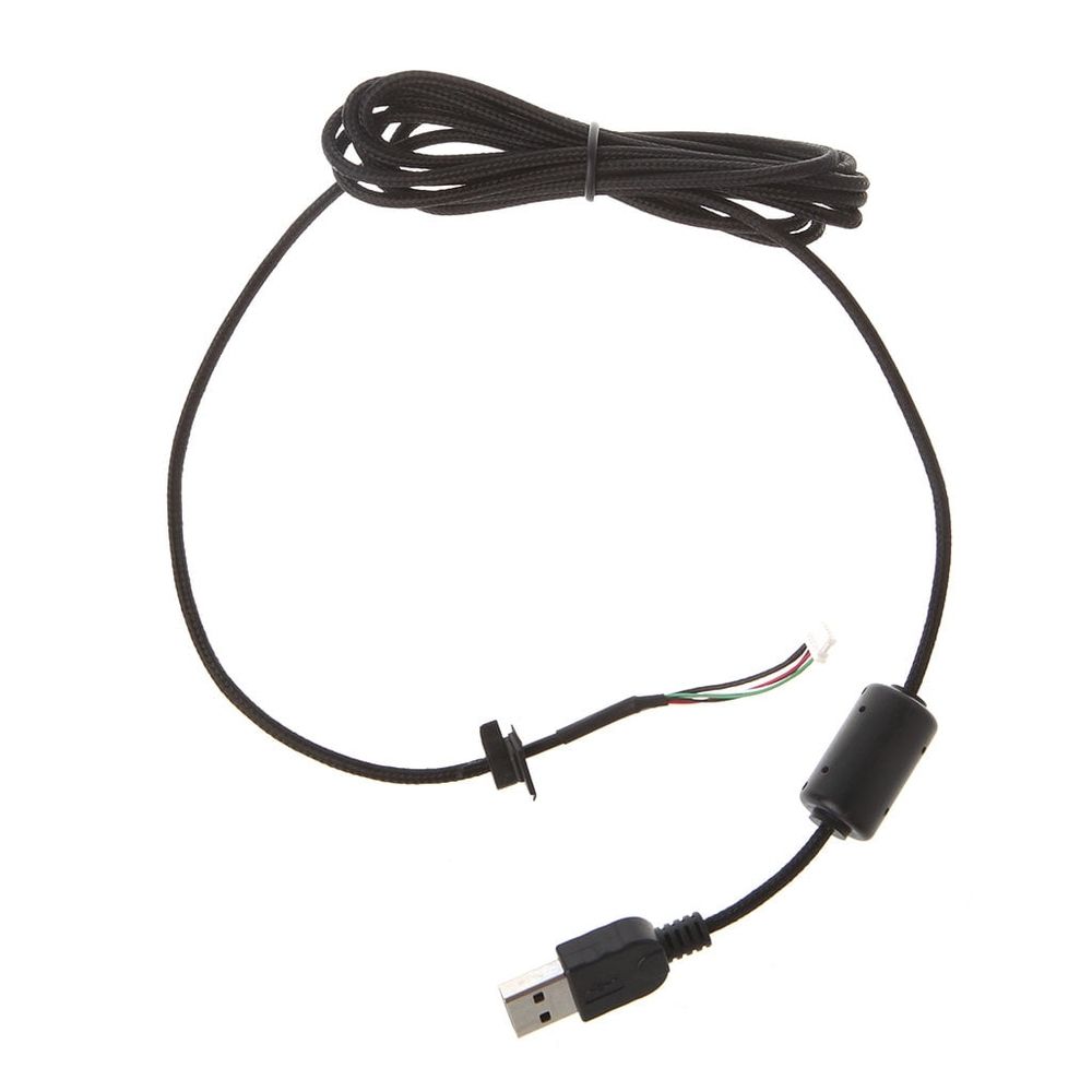 Computer Mouse Replacement Accessories Durable Wear Resistant Black Nylon Braided Line USB Cable for G9X