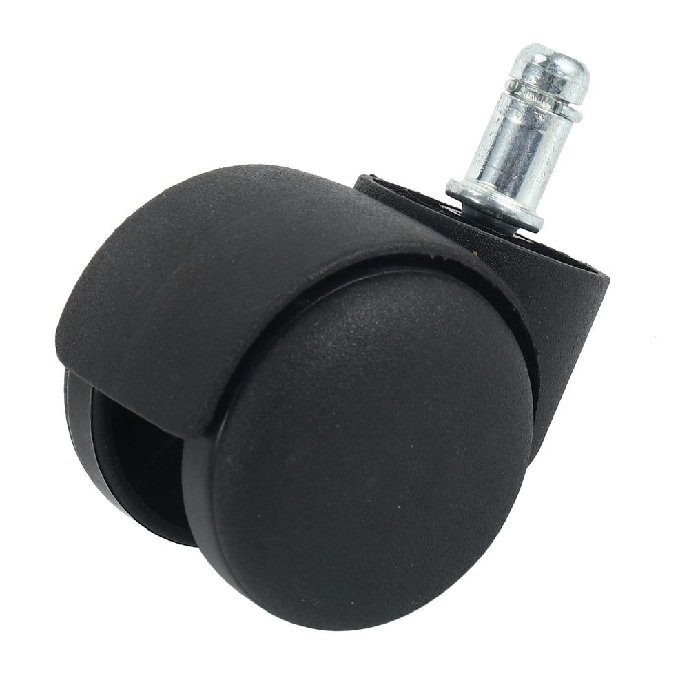 50mm Office Chair Roller Wheels - Set of 5 - Black