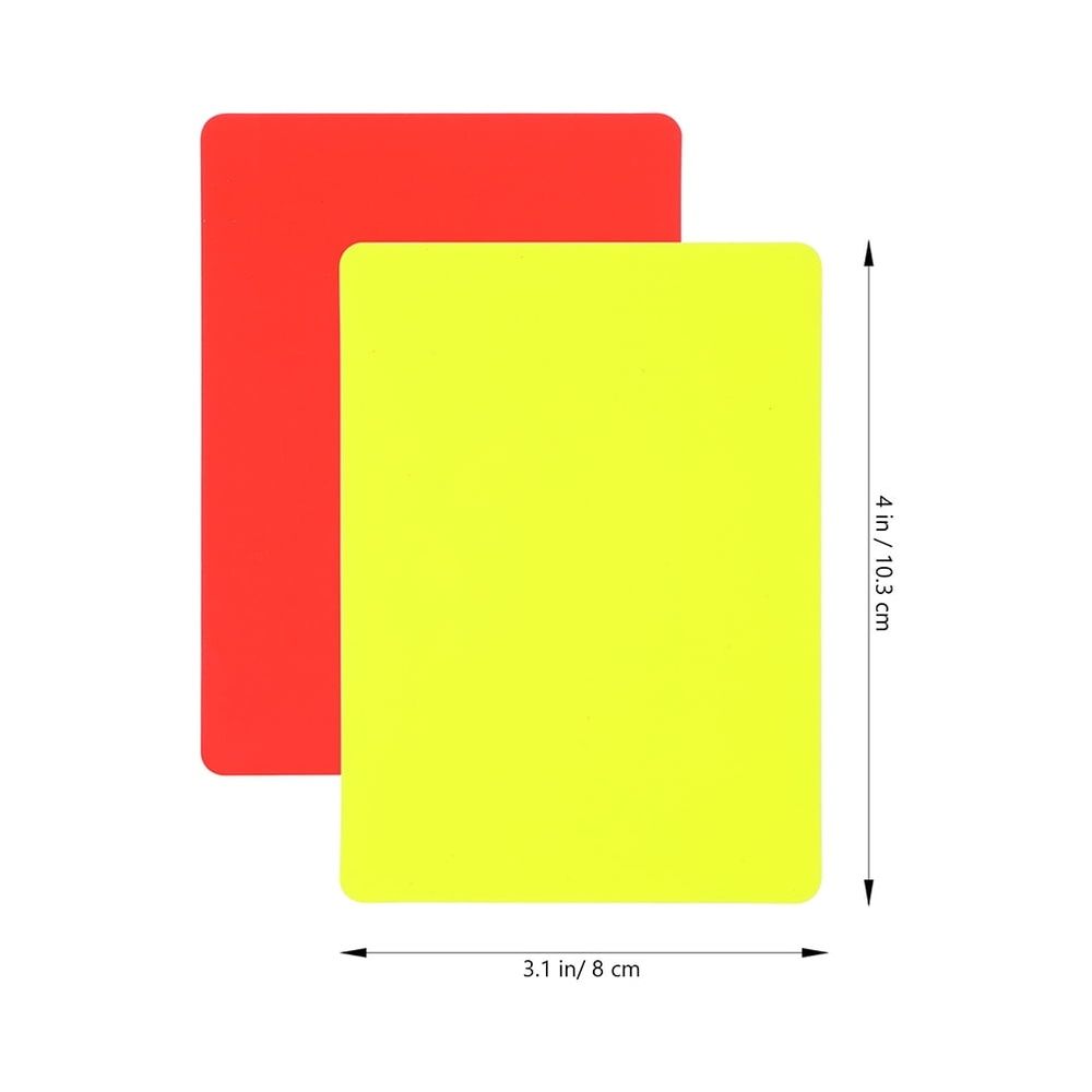 14-Piece Soccer Referee Cards Set Red Yellow PVC Portable Sports Accessories Professional Standard Equipment