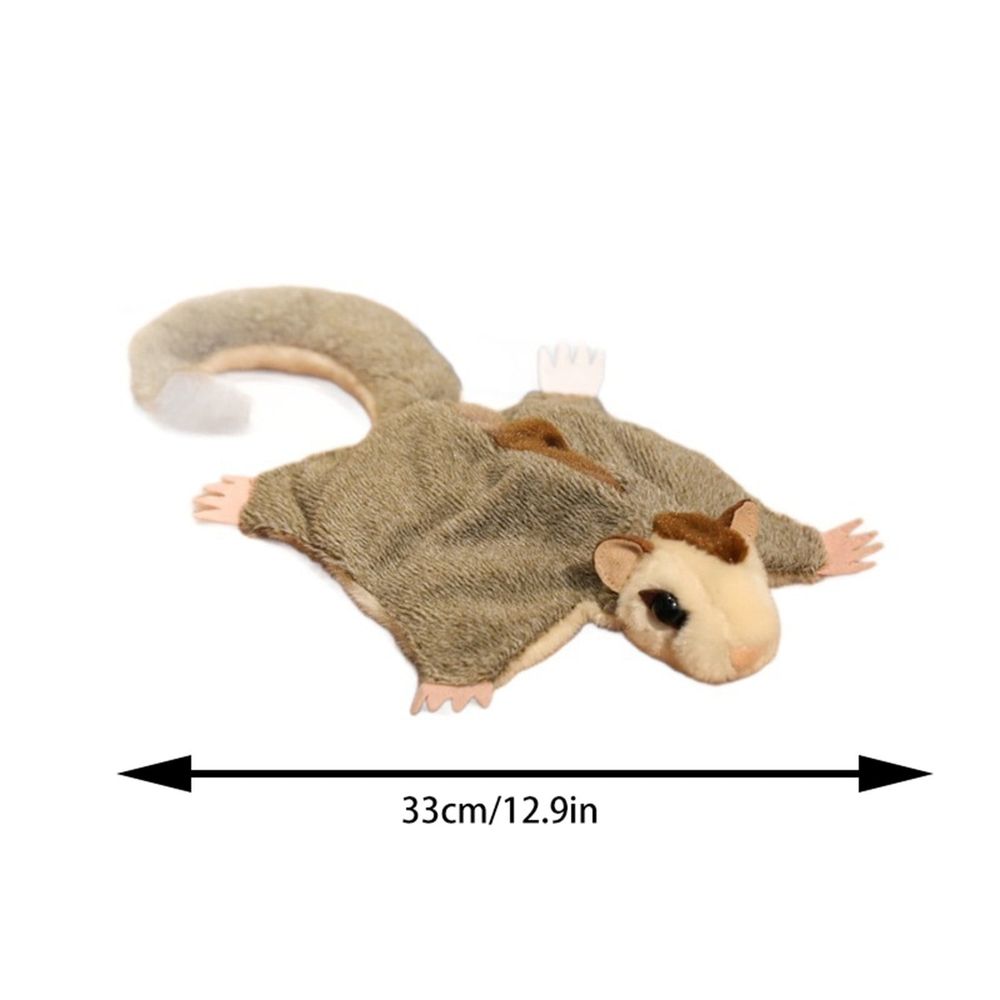 Simulation Flying Squirrel Plush Toy with Magnetic Limbs, Cute Cartoon Stuffed Puppet, Soothing Decor Doll for Home, Car, Desk & Thoughtful Gift for Plush Collectors