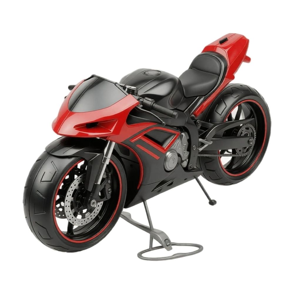 Remote Control Flying Motorcycle Drone 4-Axis Stunt Vehicle Model with 360 Degree Tumbling and Rolling Action Plastic Rechargeable with Spare Blades and USB Cable