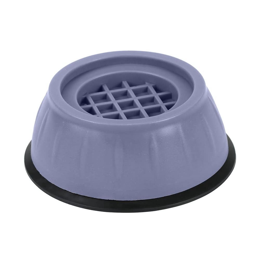 4-Piece Washing Machine Foot Mat Shockproof Anti-Slip Vibration Damper Universal Raised Rubber Pads for Refrigerator Base Moisture-Proof Appliance Support Leveler Set