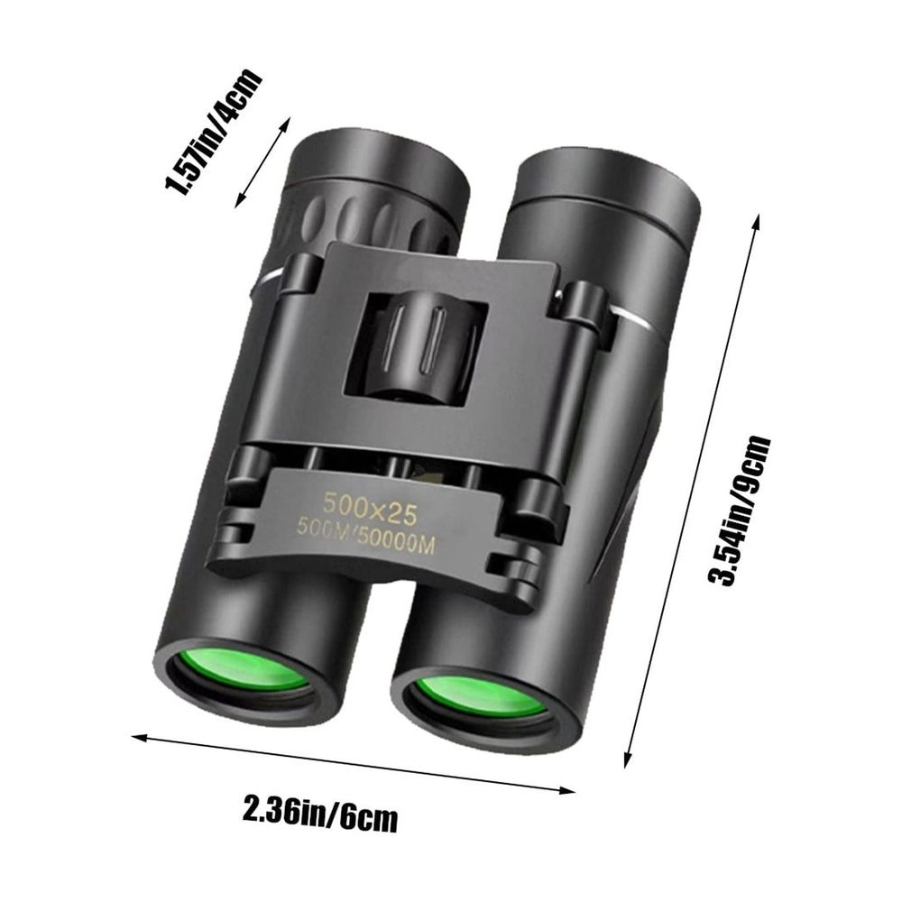 High Definition Portable Binoculars 500x25 Night Vision Optics for Outdoor Activities Bird Watching Concerts Travel Hiking Sports