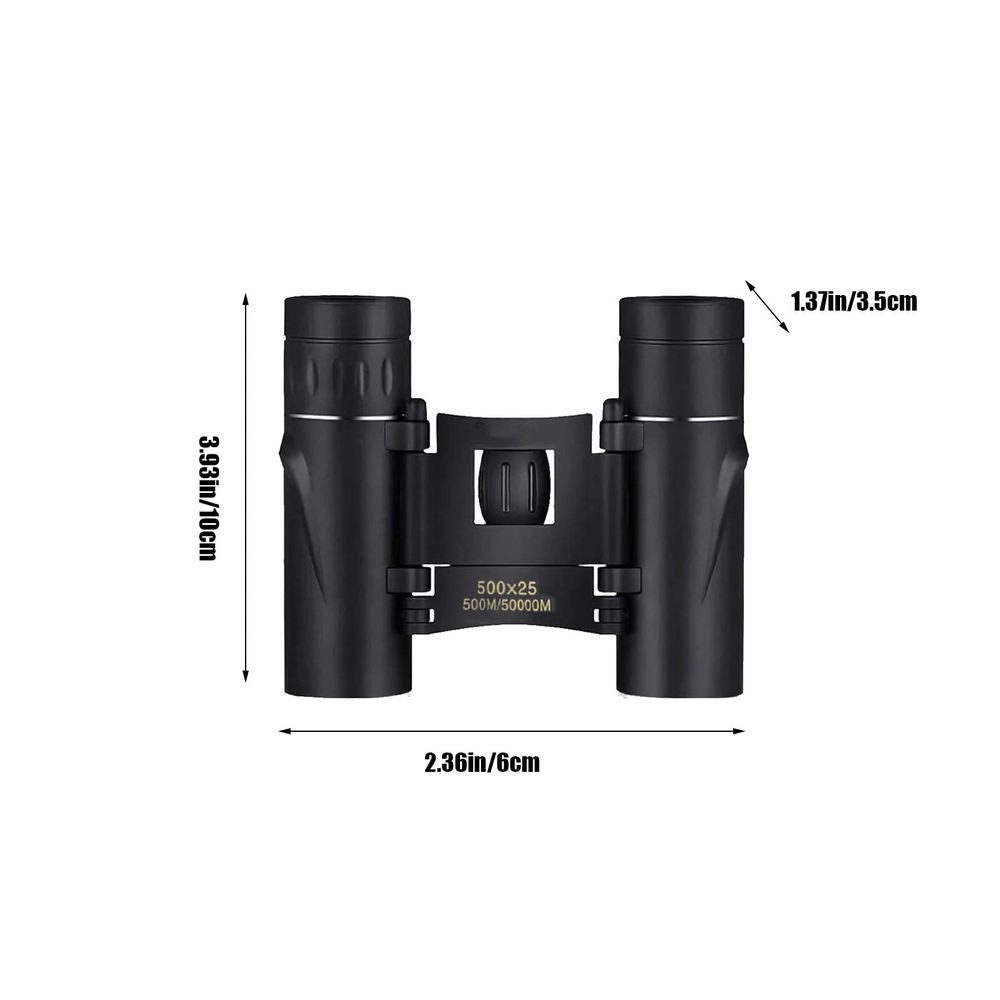 High Definition Portable Binoculars 500x25 Night Vision Optics for Outdoor Activities Bird Watching Concerts Travel Hiking Sports