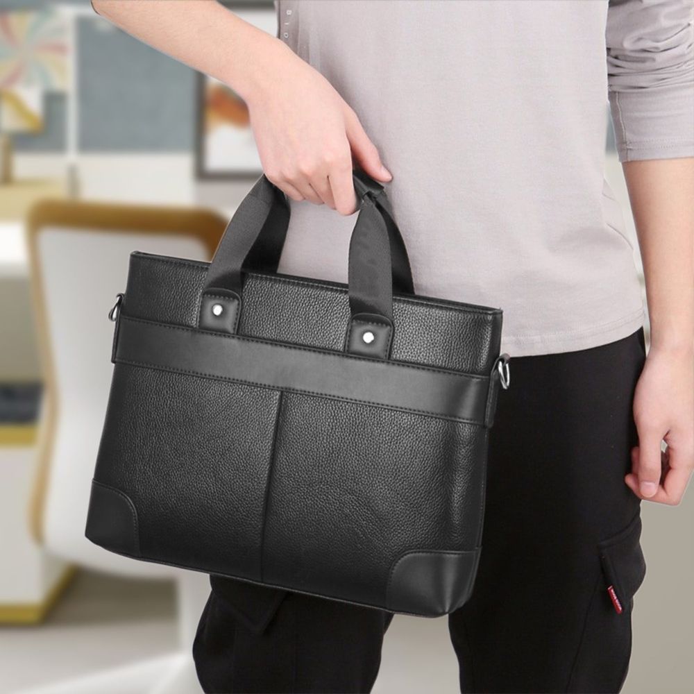 16-Inch Laptop Shoulder Bag Water-Repellent Lightweight Business Casual Travel Case with Padded Protection for School Office Use