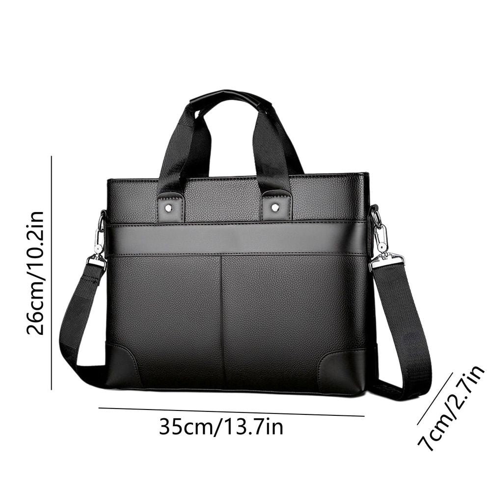 16-Inch Laptop Shoulder Bag Water-Repellent Lightweight Business Casual Travel Case with Padded Protection for School Office Use