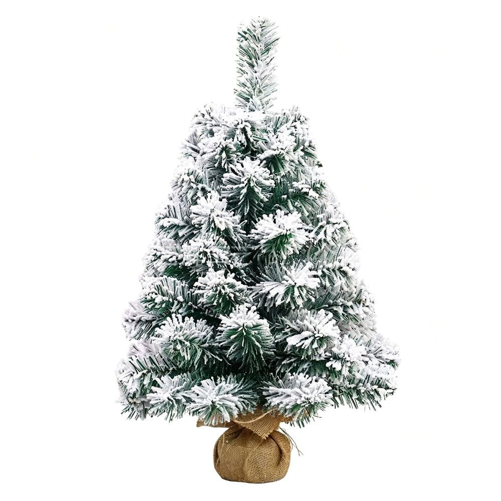 Realistic Mini Christmas Tree, Tabletop Holiday Decoration, Easy Assemble, Durable Reusable, Indoor Outdoor Festive Decor, Home Office Party Use,Green