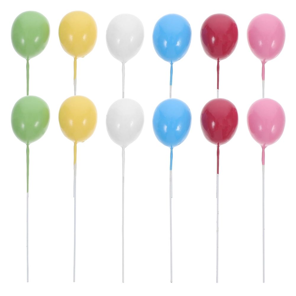 Party Cake Topper Light Weight Foam Balloon Design Easy Insert