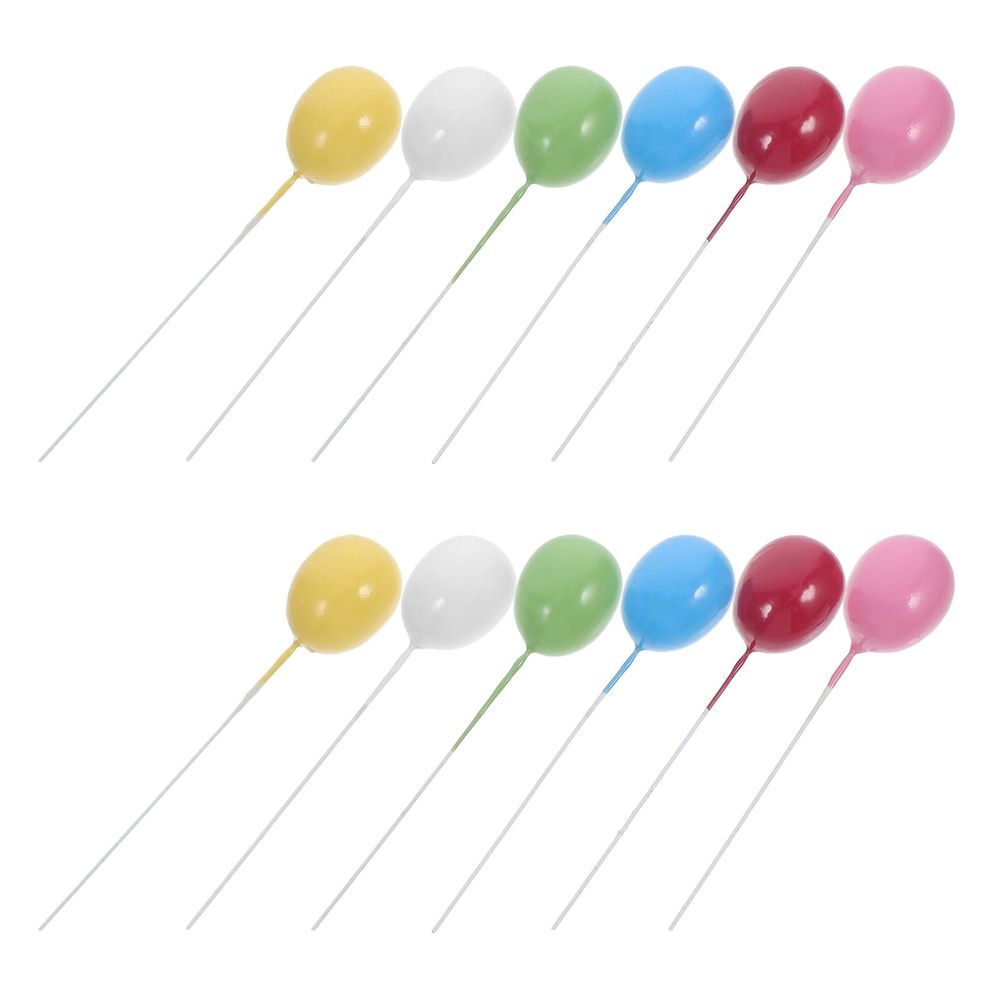 Party Cake Topper Light Weight Foam Balloon Design Easy Insert