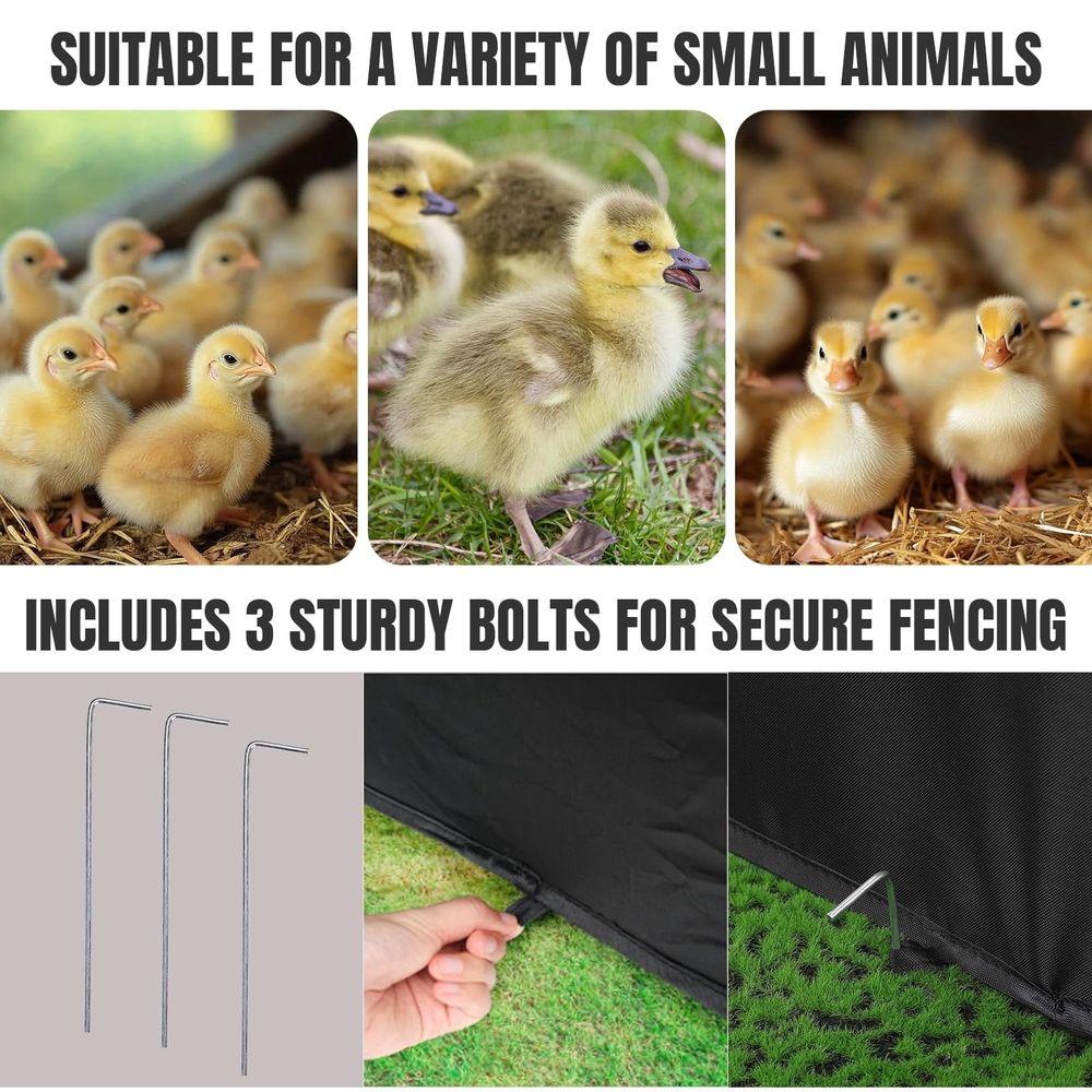 Starter Kit with Chicken Playpen Brooder Box with Tent Waterer Feeder Bundles