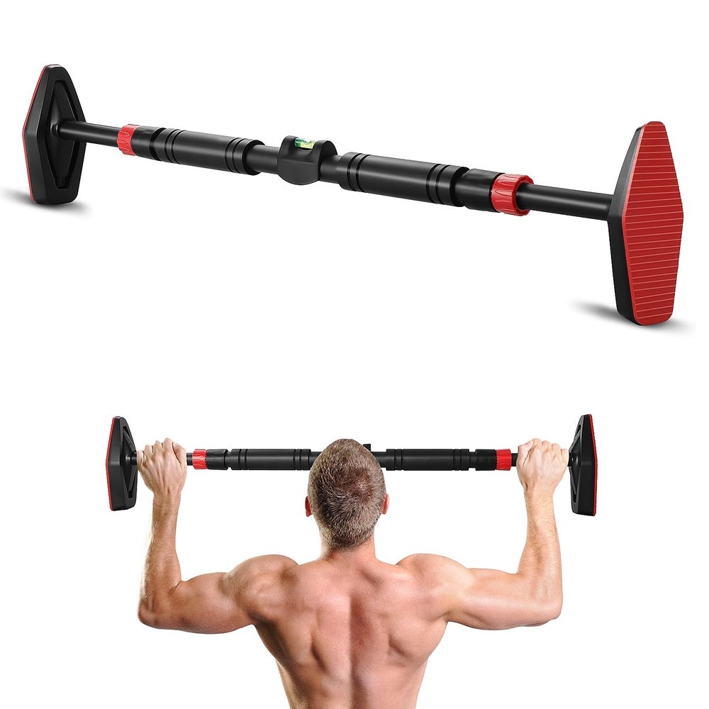 No Drill Doorway Pull Up Bar Made of High Strength Steel for Safe Home Workouts