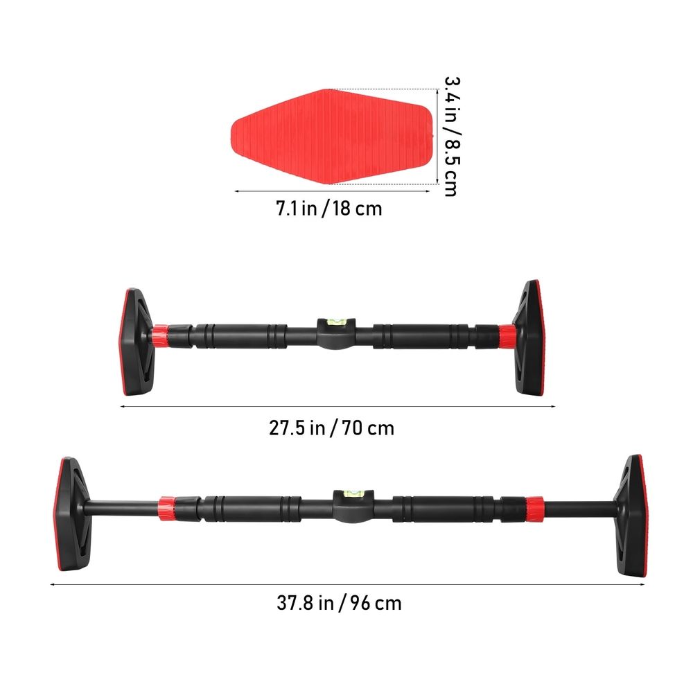 No Drill Doorway Pull Up Bar Made of High Strength Steel for Safe Home Workouts