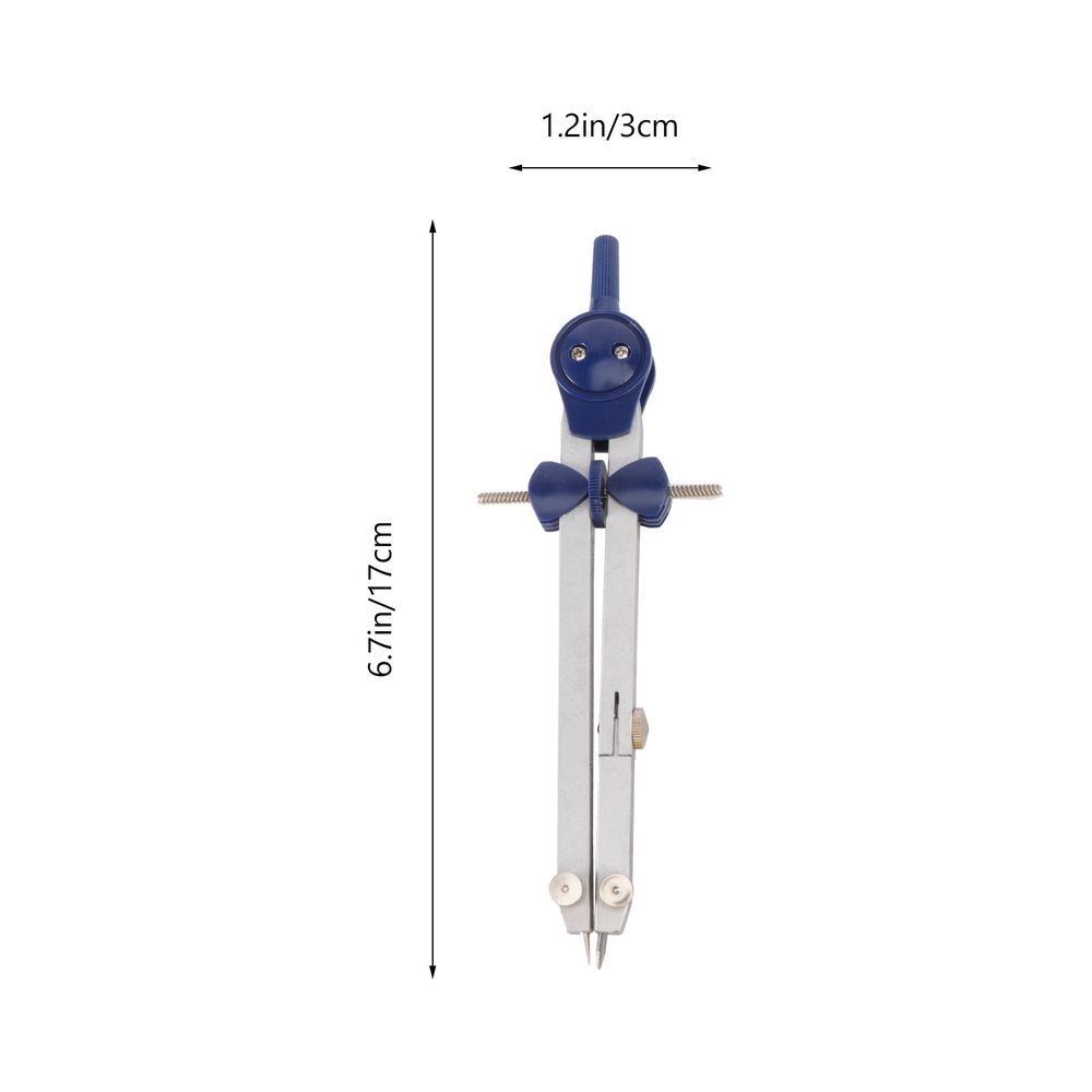 Professional Screw Mount Zinc Alloy Drafting Compass Set for Students