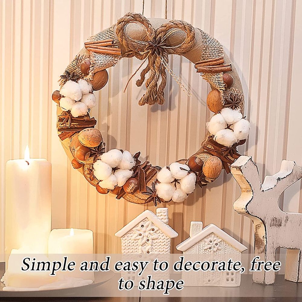 10PCS Cotton Stems, Cotton Flower Bolls, 10 Inch Cotton Branch, Natural Cotton Floral Plant Stick for Farmhouse Decor, Vase Fillers