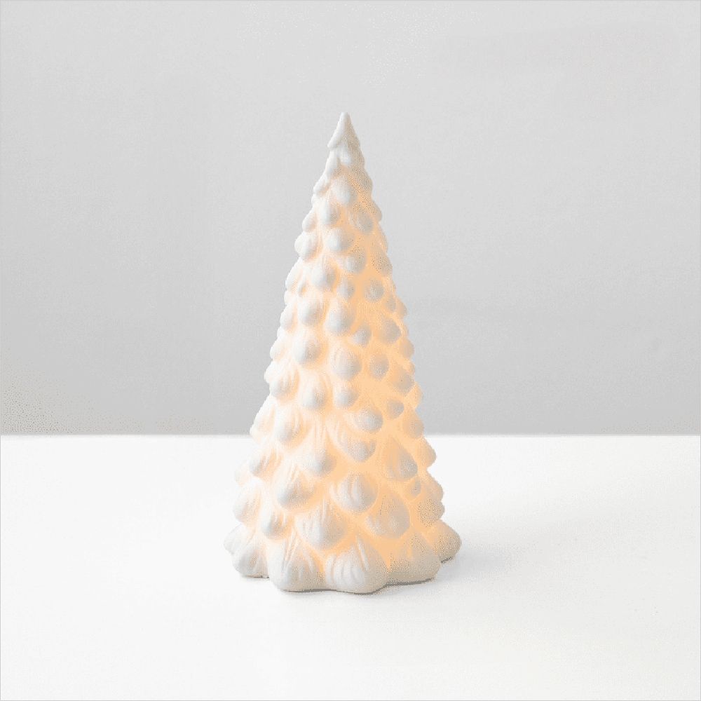 Christmas Decorations - Christmas Decorations Christmas tree Indoor - Christmas Village Lighted Ceramic Houses - White Xmas Holiday Farmhouse Rustic Decor for Home Table Room