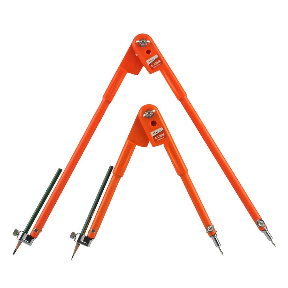 Woodworking Compasses Drawing Rule Large + Small Color Early Education Exercise Cultivating Interest in Painting Desktop Stationery, a 2X Compasses