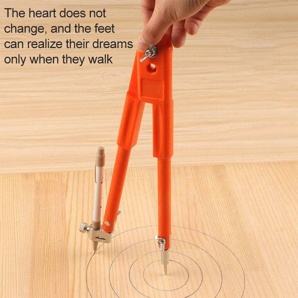 Woodworking Compasses Drawing Rule Large + Small Color Early Education Exercise Cultivating Interest in Painting Desktop Stationery, a 2X Compasses
