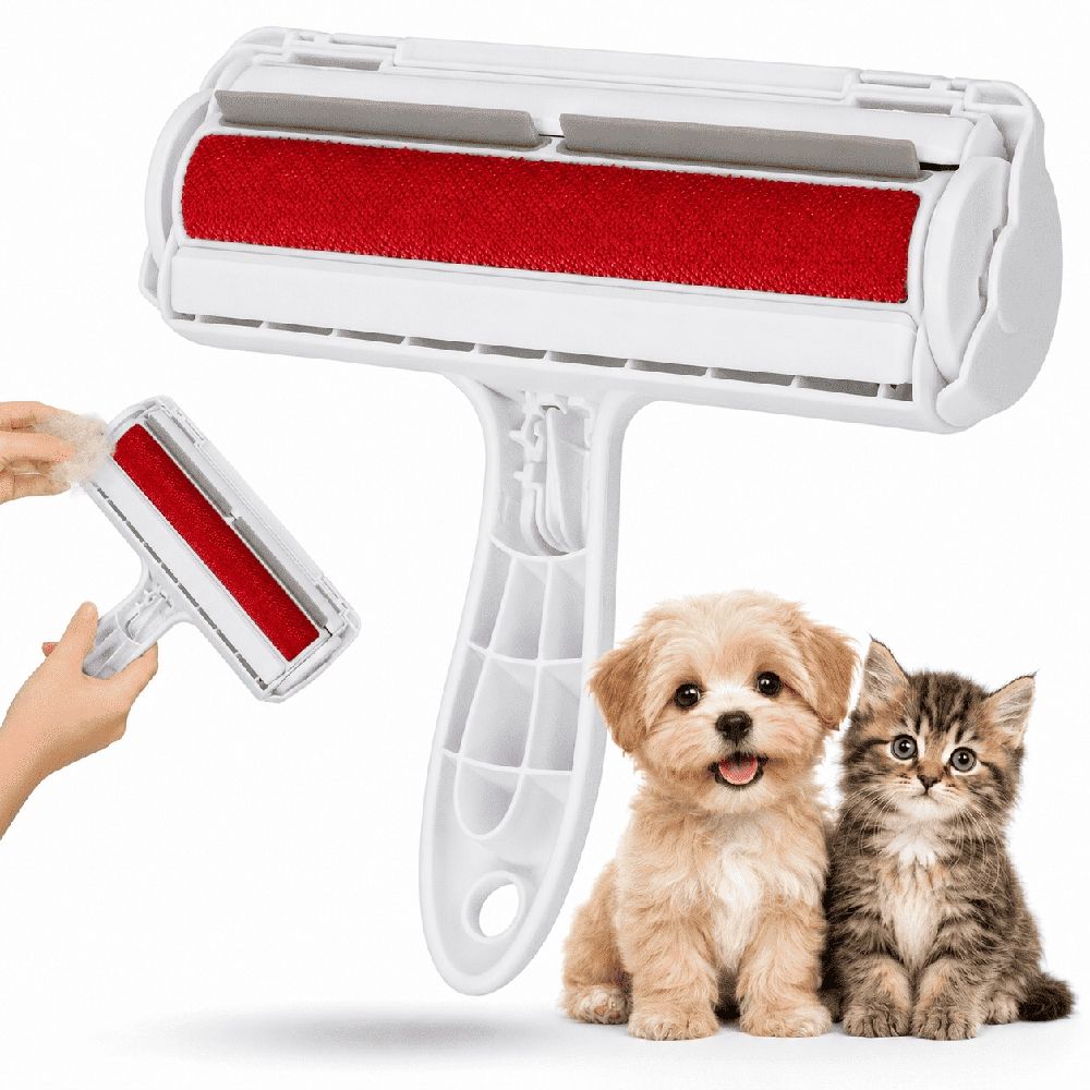 Pet Hair Remover, Reusable Lint Roller for Cat & Dog Hair, Portable Fur Removal Tool for Furniture, Couch, Carpet, Car, Rugs & Bedding