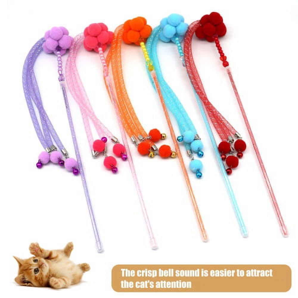 Cat Wand, Cat Wand Toy, Cat Teaser Charmer, Interactive Cat Toys Wand Fun Cat Kitten Kitty Playing Toy