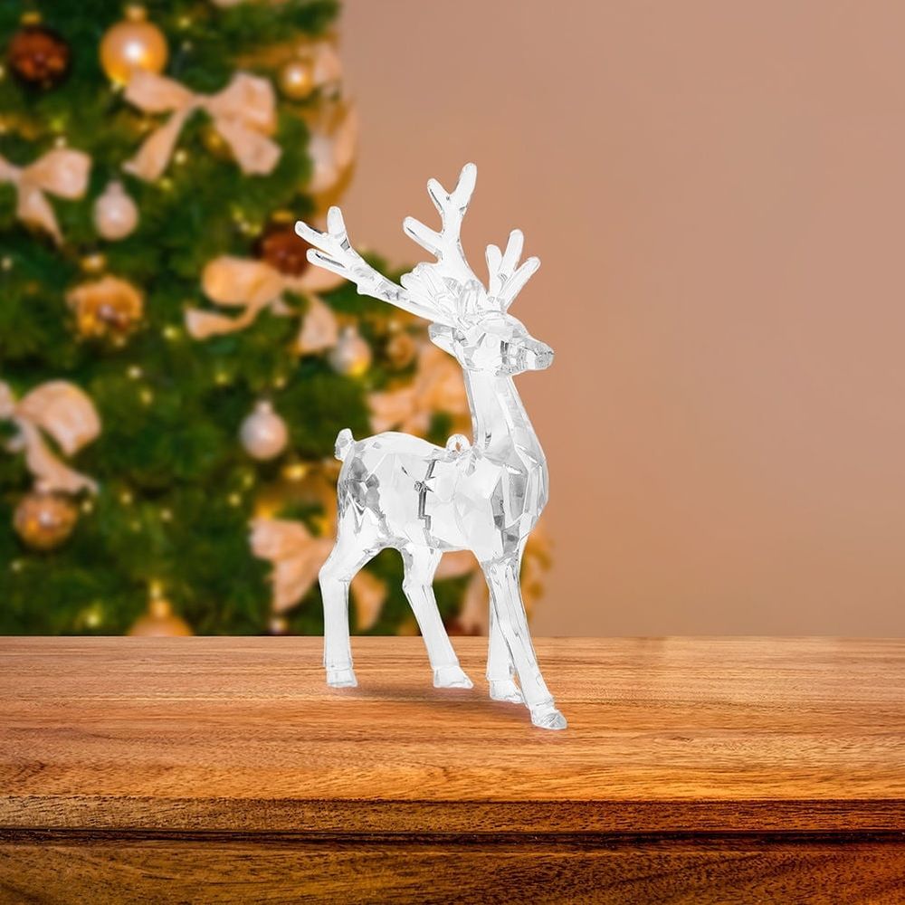 4Pcs Reindeer Ornament Deer Shape Acrylic Material For Christmas Decor And Holiday Parties