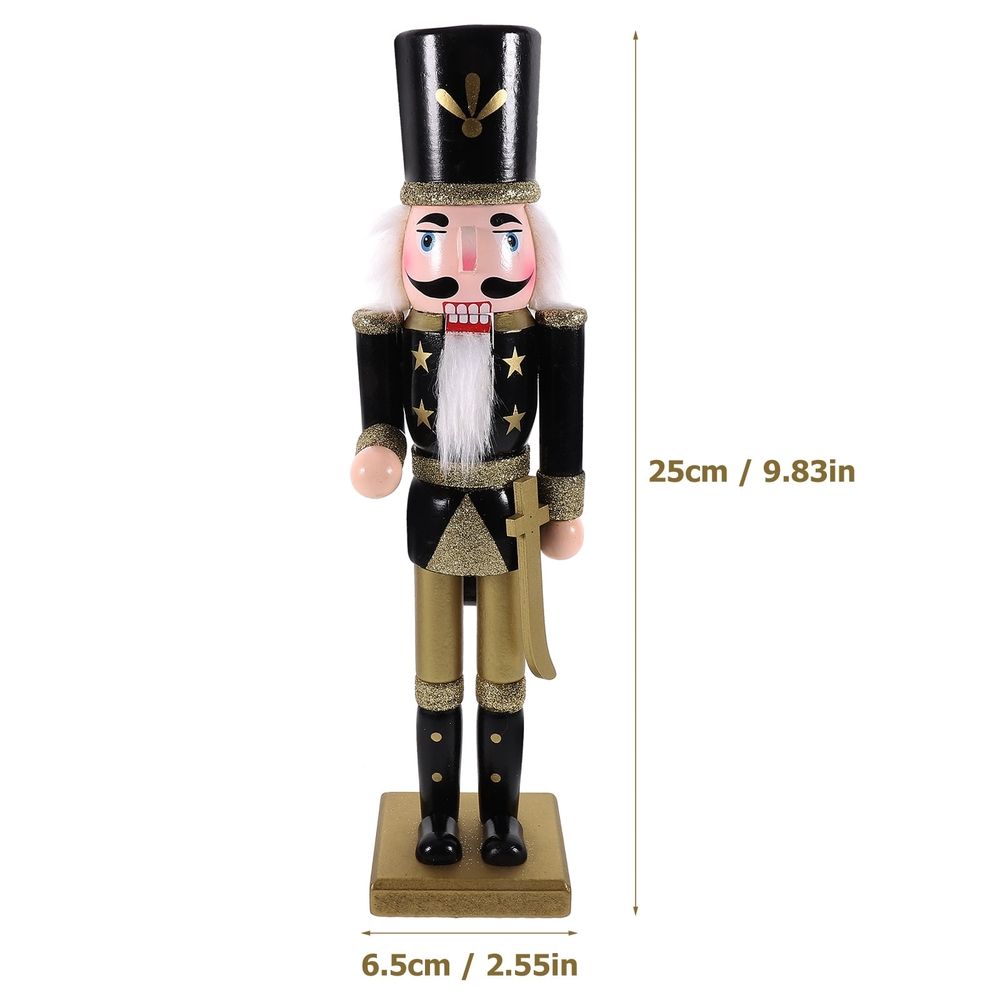 Christmas Nutcracker Decoration Wood Nutcracker Statue 1Pack