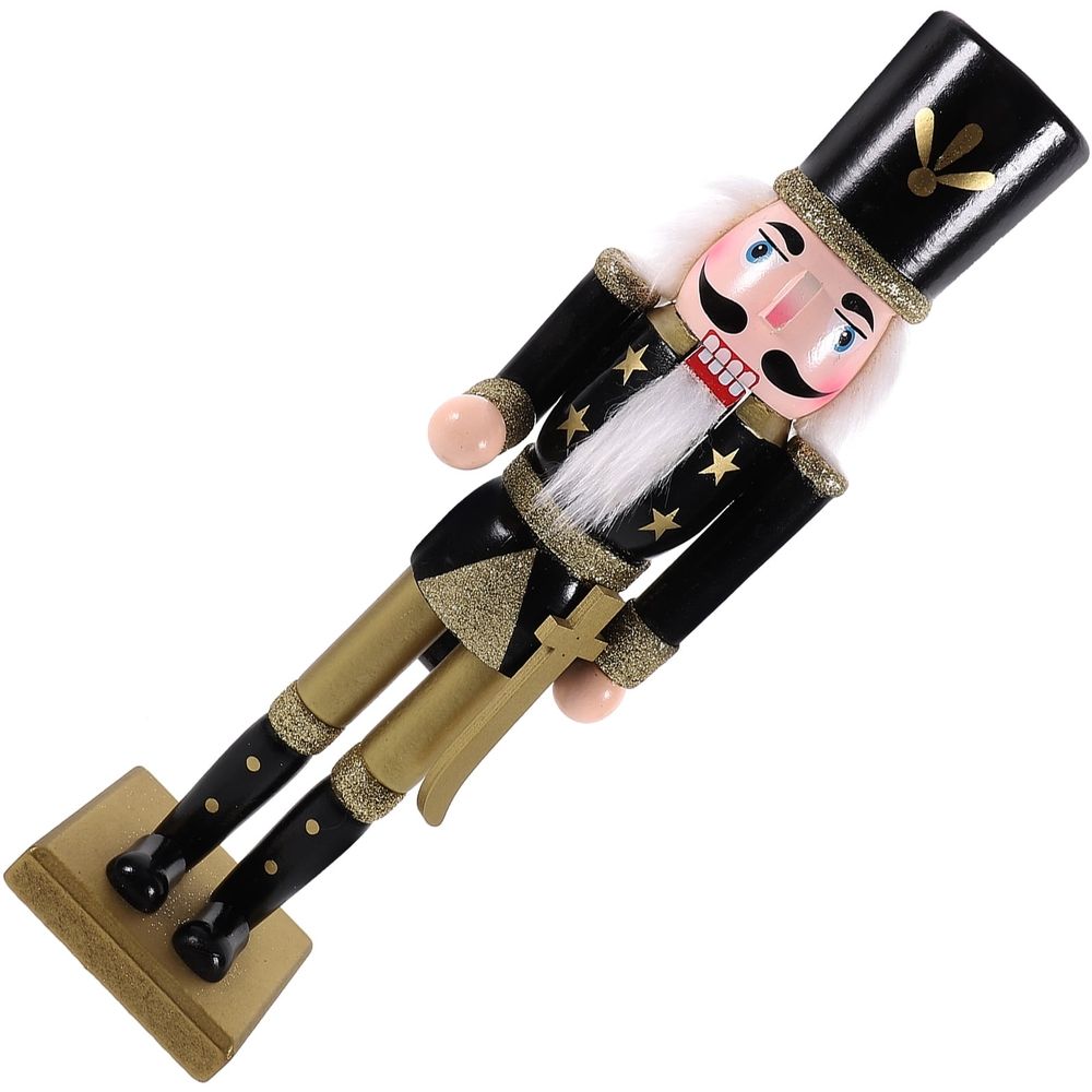 Christmas Nutcracker Decoration Wood Nutcracker Statue 1Pack