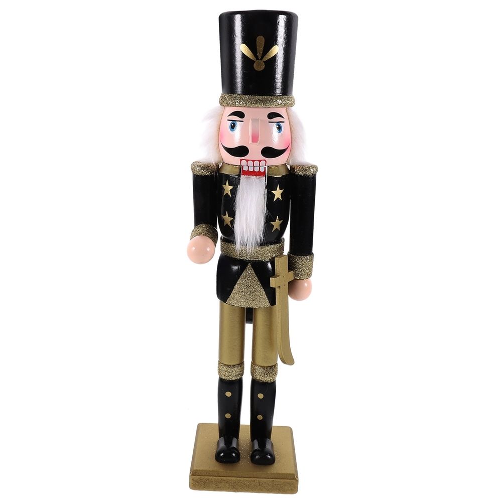 Christmas Nutcracker Decoration Wood Nutcracker Statue 1Pack