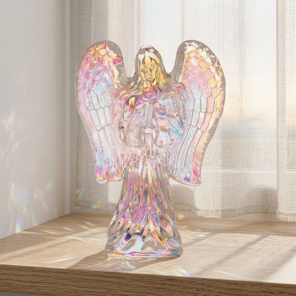 Pocket Crystal Angel Figurine Multi Crystal 1 Piece For Home Decor