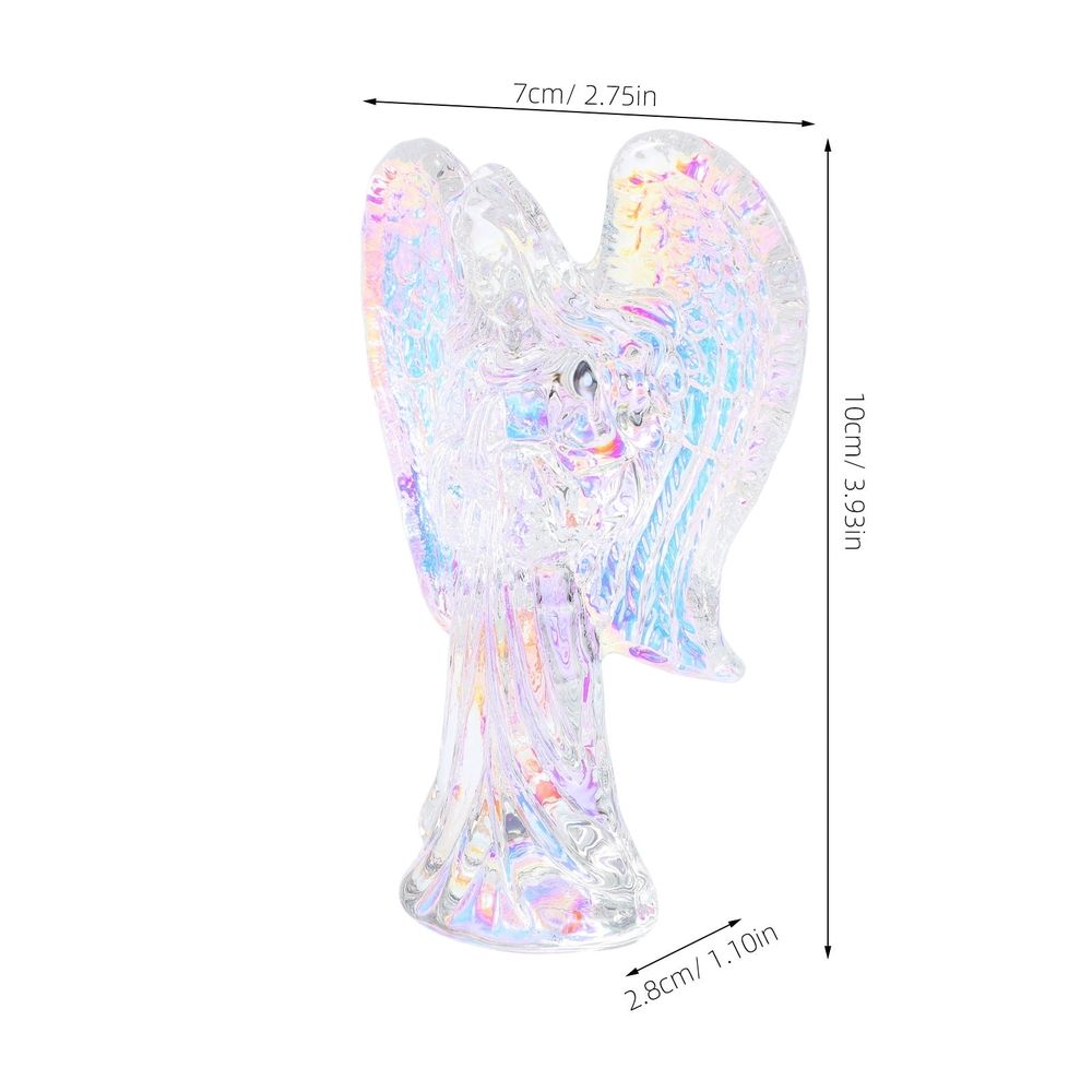 Pocket Crystal Angel Figurine Multi Crystal 1 Piece For Home Decor