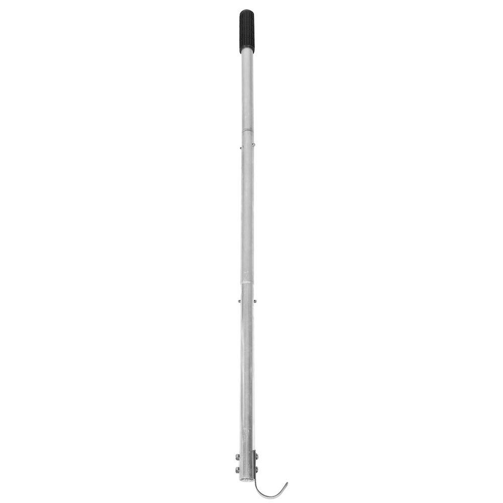 Sturdy Attic Ladder Pull Down System Rod with Hook Plated Silver for Home