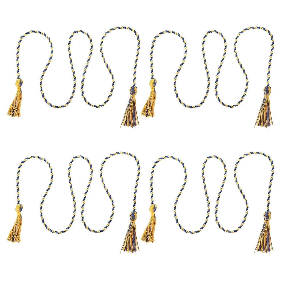 Polyester Graduation Cords Multi Braided Tassels for Ceremonies 4Pcs