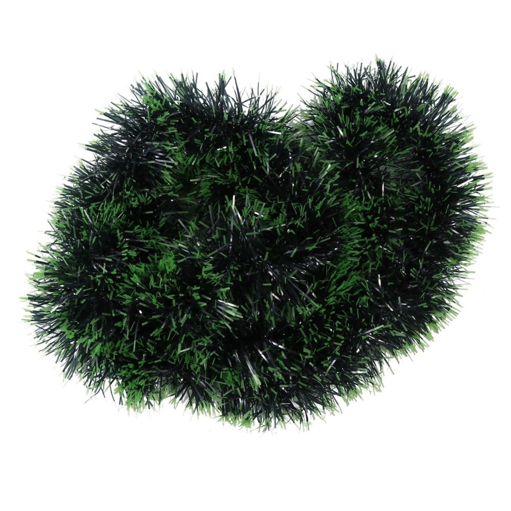 1-Pack Dark Green Christmas Tree Garland Decoration, Durable Plastic for Indoor and Outdoor Holiday Use