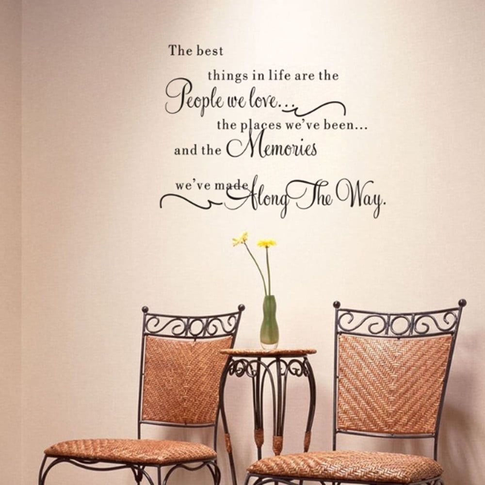 Wall Sticker Decal Removable Bedroom Life In Things Quotations Art DIY Home Decor
