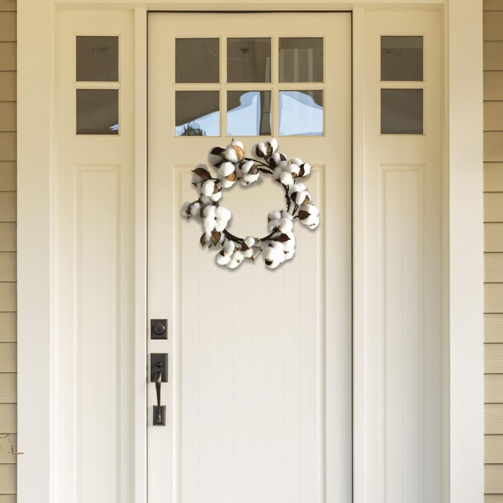 Cotton Wreath Festival Decoration Christmas Wreath Cotton Door Ring