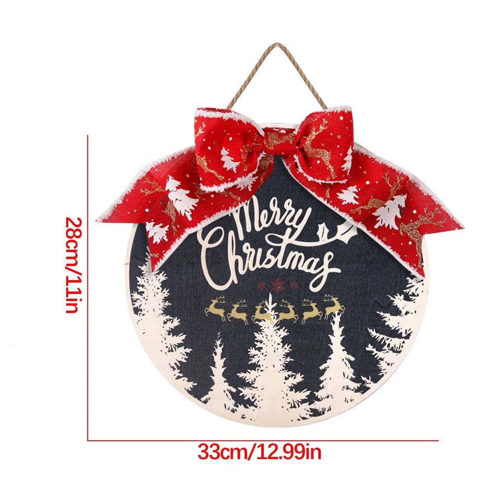 Christmas Ornaments  Christmas Decorations Merry Christmas Sign Outdoor Wreath Door Sign Wooden Sign Christmas Decor Hanging Sign Wood Christmas Welcome Sign for Front Door