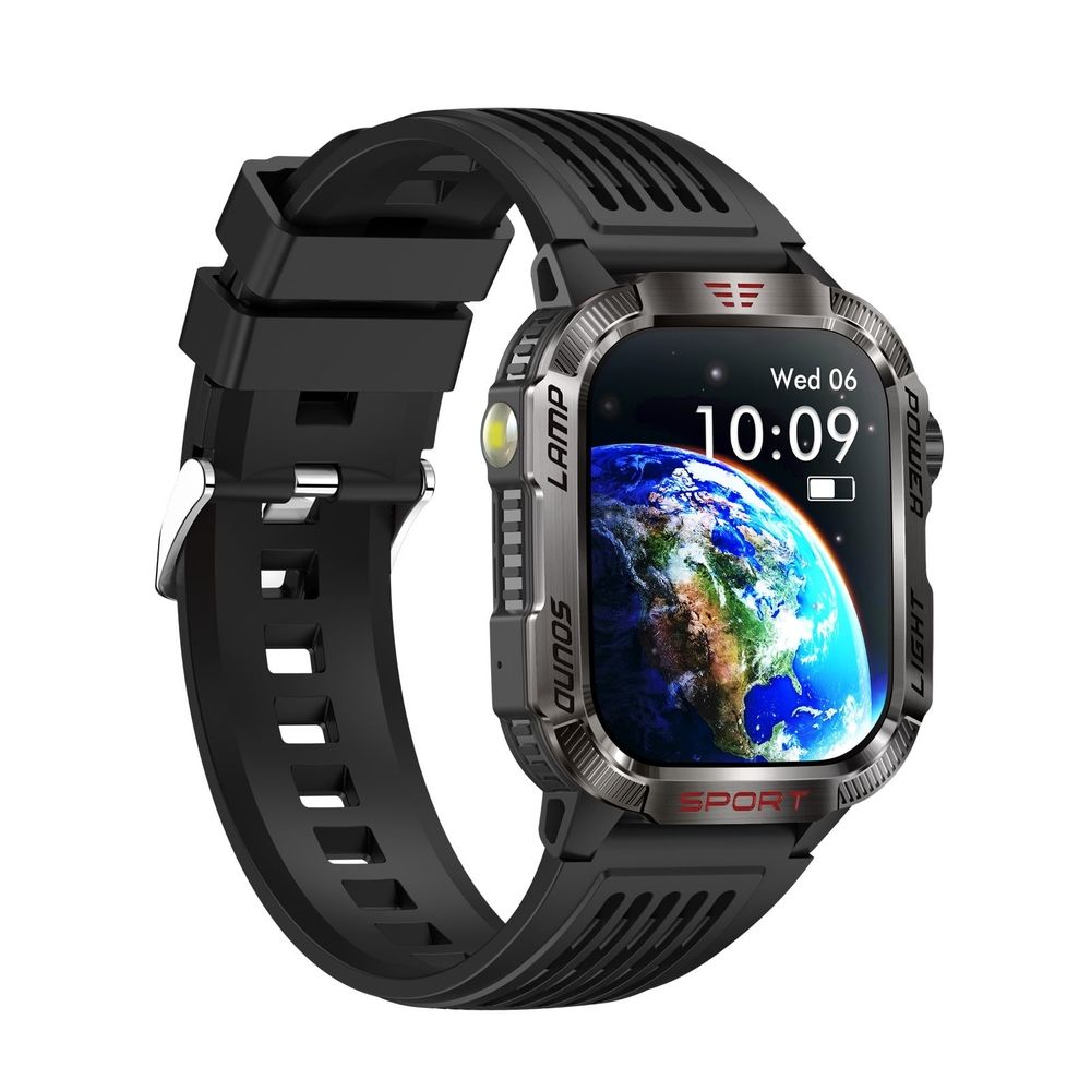 Smart Watch, Smart Watches for Women, HT29 Smartwatch Outdoor Sports LED Lamp Banknote Detection Lamp Call Altitude Barometric Pressure Bracelet, Smart Watches for Men(Yellow)