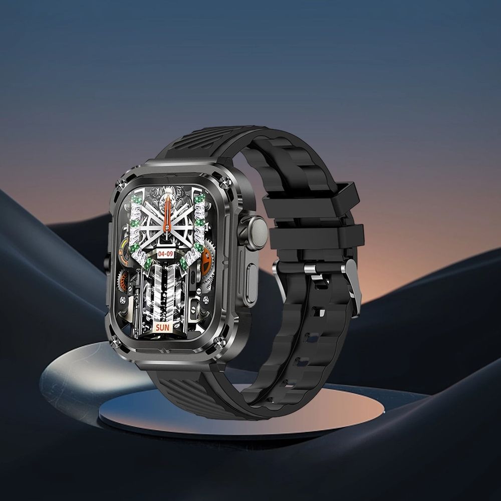 Smart Wearable Watch Multifunction Hd Rectangular Screen Wireless Magnetic Charging Nfc Control Motion Record Ip68 Watertightness Bluetooth Function Gifts for Women