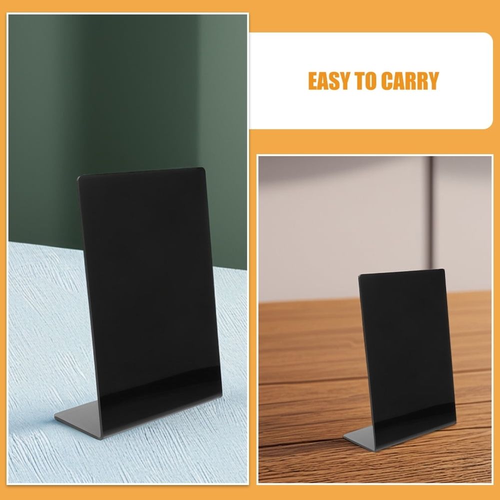 Set of 2 Small Signs for Food Display, Cafe Menu Holders, Restaurant Table Labels and Message Boards