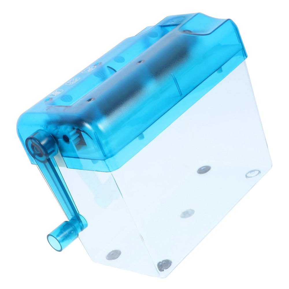Blue Wear-Resistant Manual Shredder for Home Easy Crank Operation