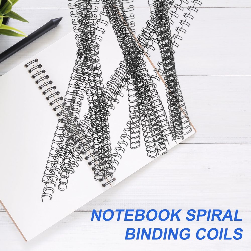 100Pcs Black Loose Leaf Binder Binding Wire for School and Office Use, Back to School Supplies