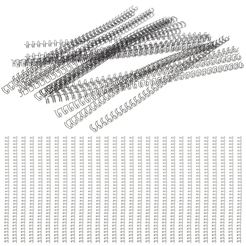 100Pcs Black Loose Leaf Binder Binding Wire for School and Office Use, Back to School Supplies