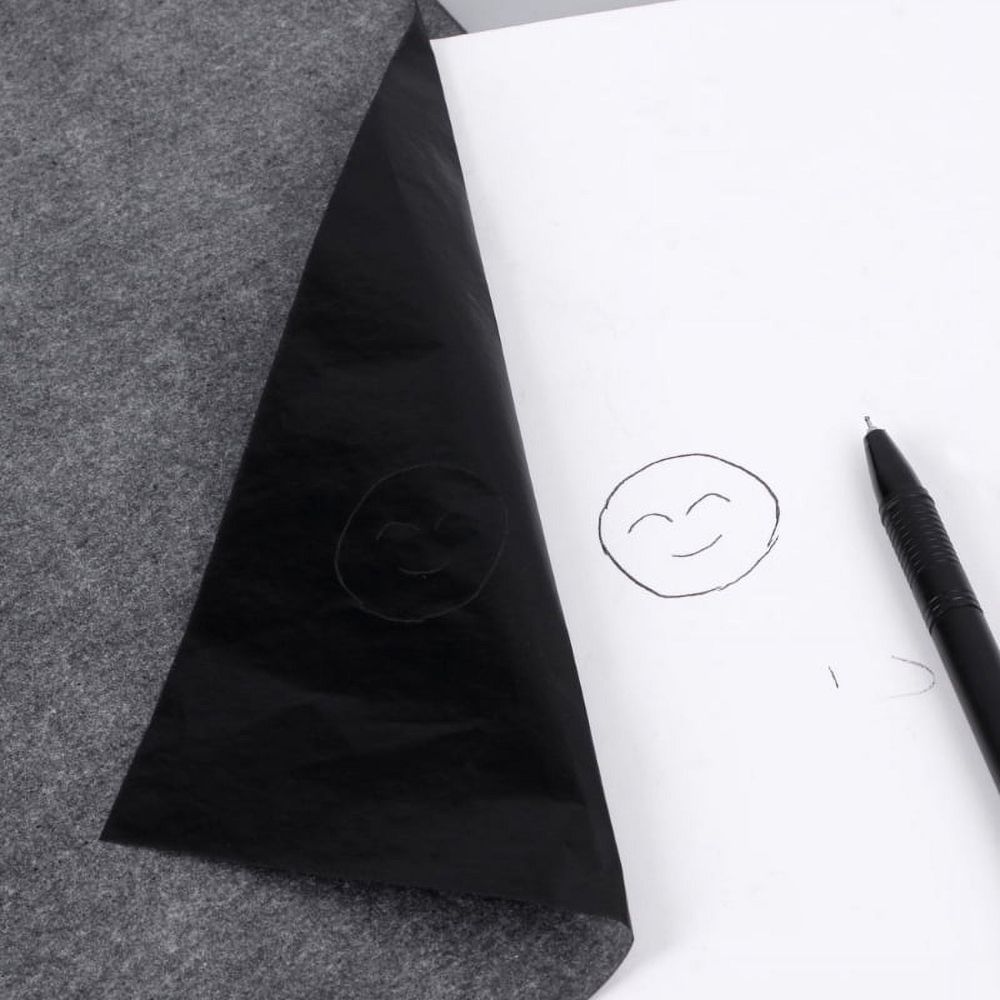 100 Sheets A4 Carbon Paper Tattoo Transfer Copy Paper Thermal Stencil Graphite Tracing Blue