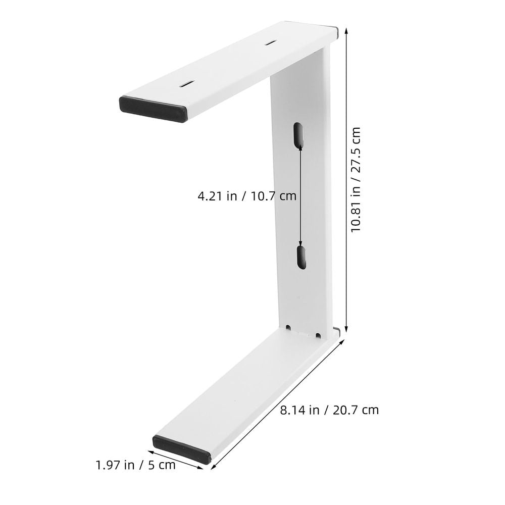 Space Saving Machine Stand, White Iron Organizer for Desktop, 2Pcs