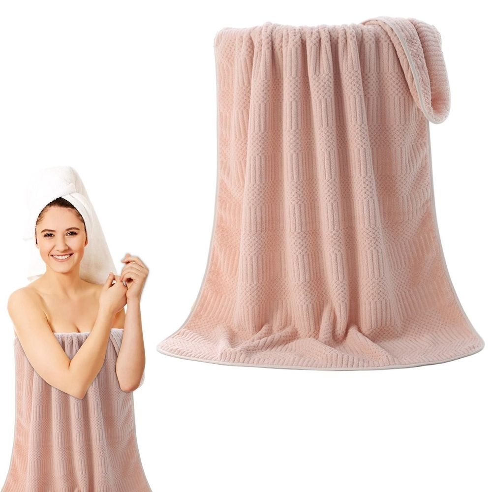 Large Oversized Towels, Plush Bath Towels, Hotel Collection, for Bathroom and Shower, Highly Absorbent, Soft and Luxurious, Bath Sheet Size, Quick Drying, Premium Cotton Blend