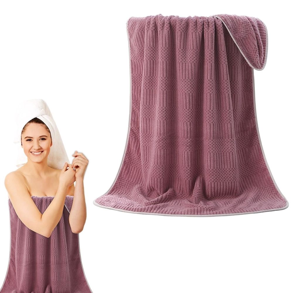 Large Oversized Towels, Plush Bath Towels, Hotel Collection, for Bathroom and Shower, Highly Absorbent, Soft and Luxurious, Bath Sheet Size, Quick Drying, Premium Cotton Blend
